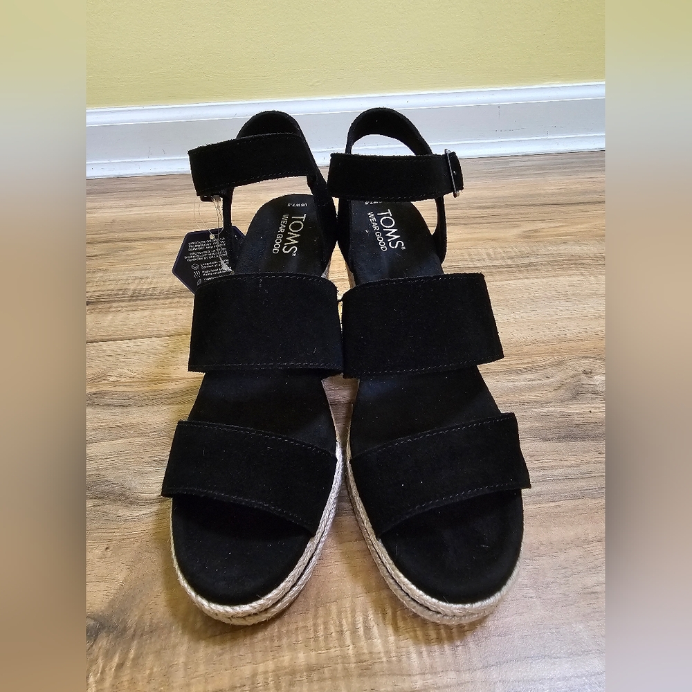 New Toms Exclusive Madelyn Wedge Sandal - Picture 3 of 14